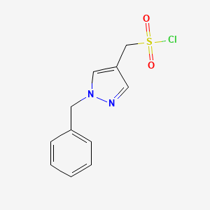 (1-Benzyl-1H-pyrazol-4-YL)methanesulfonyl chloride - 