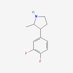3-(3,4-Difluorophenyl)-2-methylpyrrolidine - 