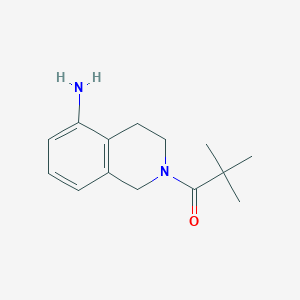 1-(5-Amino-3,4-dihydroisoquinolin-2(1h)-yl)-2,2-dimethylpropan-1-one -