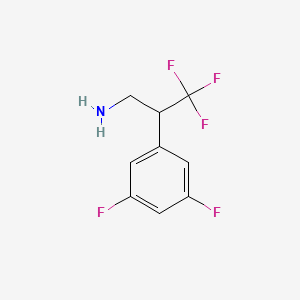 2-(3,5-Difluorophenyl)-3,3,3-trifluoropropan-1-amine - 