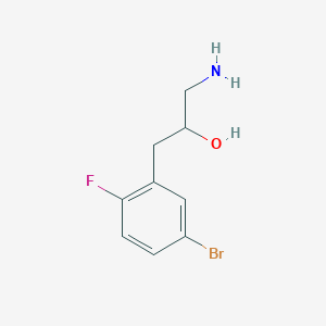 1-Amino-3-(5-bromo-2-fluorophenyl)propan-2-ol - 
