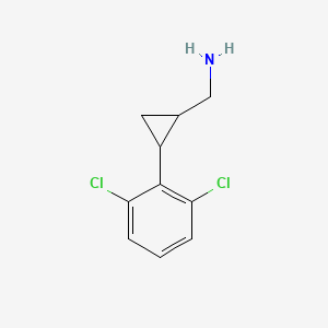 (2-(2,6-Dichlorophenyl)cyclopropyl)methanamine - 