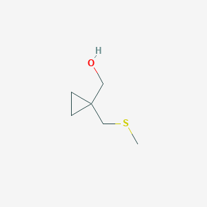 {1-[(Methylsulfanyl)methyl]cyclopropyl}methanol - 