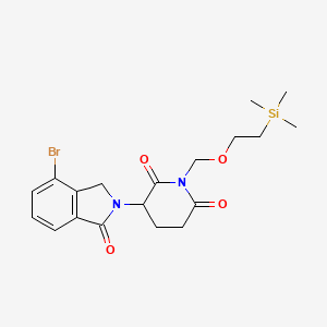 3-(4-bromo-1-oxo-2,3-dihydro-1H-isoindol-2-yl)-1-{[2-(trimethylsilyl)ethoxy]methyl}piperidine-2,6-dione - 