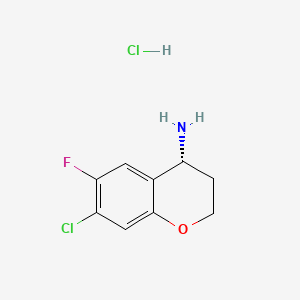 (R)-7-Chloro-6-fluorochroman-4-amine hydrochloride - 