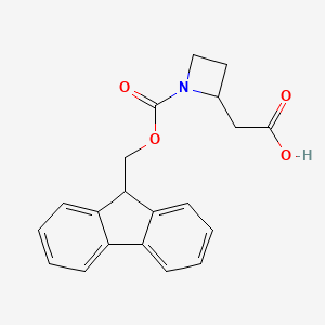 2-[1-(9H-fluoren-9-ylmethoxycarbonyl)azetidin-2-yl]acetic acid - 2138138-02-8