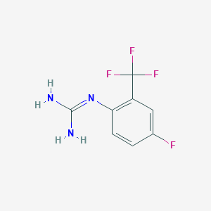 1-[4-Fluoro-2-(trifluoromethyl)phenyl]guanidine - 