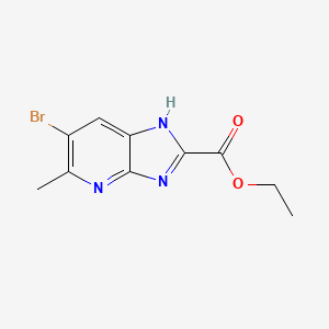 ethyl 6-bromo-5-methyl-1H-imidazo[4,5-b]pyridine-2-carboxylate - 