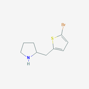 2-((5-Bromothiophen-2-yl)methyl)pyrrolidine - 