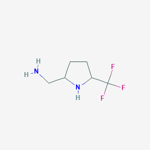 [5-(Trifluoromethyl)pyrrolidin-2-yl]methanamine - 