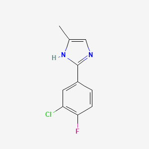 2-(3-chloro-4-fluorophenyl)-5-methyl-1H-imidazole - 