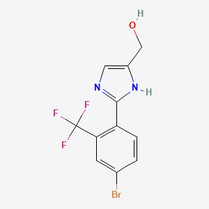 2-[4-Bromo-2-(trifluoromethyl)phenyl]imidazole-5-methanol - 