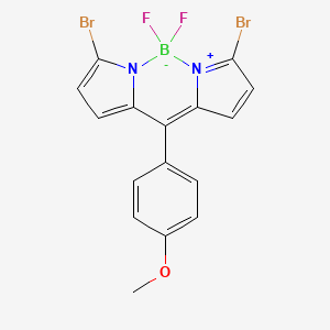 4,12-dibromo-2,2-difluoro-8-(4-methoxyphenyl)-3-aza-1-azonia-2-boranuidatricyclo[7.3.0.03,7]dodeca-1(12),4,6,8,10-pentaene - 