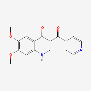 3-isonicotinoyl-6,7-dimethoxyquinolin-4(1H)-one - 