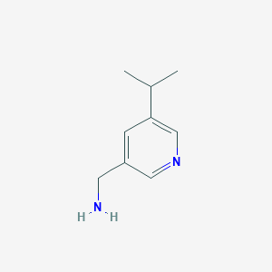 (5-Isopropylpyridin-3-yl)methanamine - 1108726-00-6