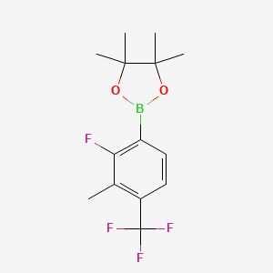 2-[2-Fluoro-3-methyl-4-(trifluoromethyl)phenyl]-4,4,5,5-tetramethyl-1,3,2-dioxaborolane - 