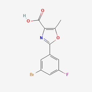 2-(3-Bromo-5-fluorophenyl)-5-methyloxazole-4-carboxylic Acid - 