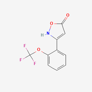 5-Hydroxy-3-[2-(trifluoromethoxy)phenyl]isoxazole - 