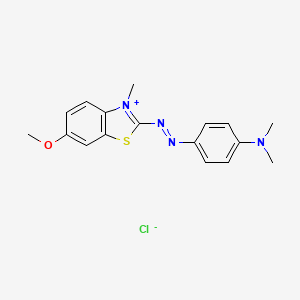 2-[[4-(Dimethylamino)phenyl]azo]-6-methoxy-3-methylbenzothiazolium chloride - 29767-87-1