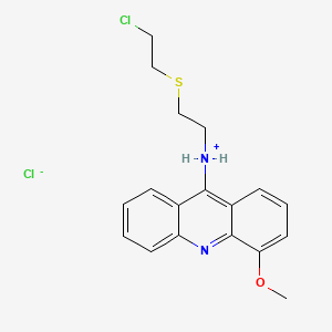 9-((2-((2-Chloroethyl)thio)ethyl)amino)-4-methoxyacridine hydrochloride hemihydrate - 38915-15-0
