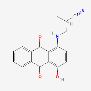 3-[(9,10-Dihydro-4-hydroxy-9,10-dioxoanthryl)amino]-2-methylpropiononitrile - 23552-75-2