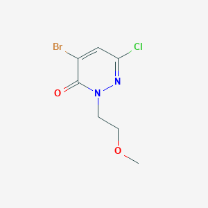 4-Bromo-6-chloro-2-(2-methoxyethyl)pyridazin-3(2H)-one - 