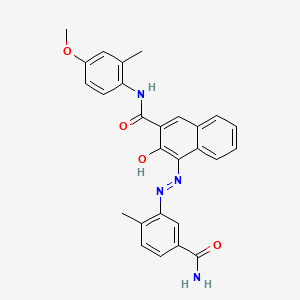 2-Naphthalenecarboxamide, 4-[[5-(aminocarbonyl)-2-methylphenyl]azo]-3-hydroxy-N-(4-methoxy-2-methylphenyl)- - 4047-75-0