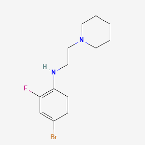 4-Bromo-2-fluoro-N-[2-(1-piperidyl)ethyl]aniline - 