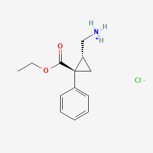(E)-2-(Aminomethyl)-1-phenylcyclopropanecarboxylic acid ethyl ester hydrochloride - 105310-32-5