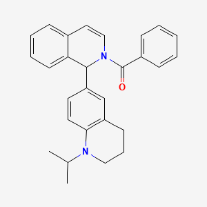 6-(2-Benzoyl-1,2-dihydro-1-isoquinolinyl)-1-isopropyl-1,2,3,4-tetrahydroquinoline - 910442-10-3