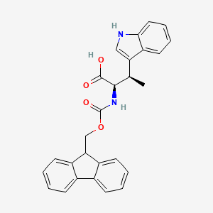 (2R,3R)-2-(9H-fluoren-9-ylmethoxycarbonylamino)-3-(1H-indol-3-yl)butanoic acid - 