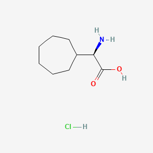 (2R)-2-amino-2-cycloheptyl-acetic acid;hydrochloride - 