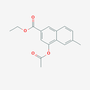 4-(Acetyloxy)-6-methyl-2-naphthalenecarboxylic acid ethyl ester - 