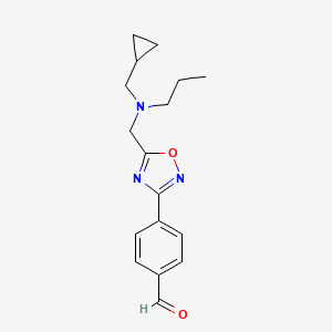 4-(5-(((Cyclopropylmethyl)(propyl)amino)methyl)-1,2,4-oxadiazol-3-yl)benzaldehyde - 1119449-56-7