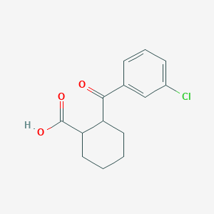 2-(3-Chloro-benzoyl)-cyclohexanecarboxylic acid - 