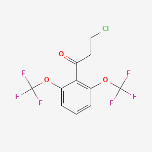 1-(2,6-Bis(trifluoromethoxy)phenyl)-3-chloropropan-1-one - 