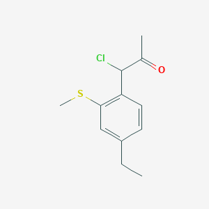 1-Chloro-1-(4-ethyl-2-(methylthio)phenyl)propan-2-one - 