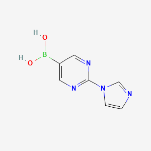 (2-(1H-Imidazol-1-YL)pyrimidin-5-YL)boronic acid - 