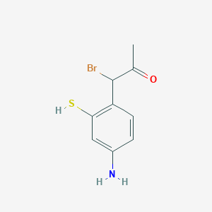 1-(4-Amino-2-mercaptophenyl)-1-bromopropan-2-one - 