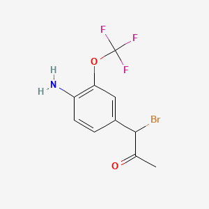 1-(4-Amino-3-(trifluoromethoxy)phenyl)-1-bromopropan-2-one - 