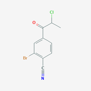 1-(3-Bromo-4-cyanophenyl)-2-chloropropan-1-one - 