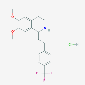(S)-6,7-Dimethoxy-1-(4-(trifluoromethyl)phenethyl)-1,2,3,4-tetrahydroisoquinoline hydrochloride - 