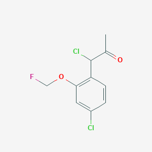 1-Chloro-1-(4-chloro-2-(fluoromethoxy)phenyl)propan-2-one - 