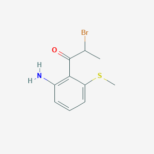 1-(2-Amino-6-(methylthio)phenyl)-2-bromopropan-1-one - 