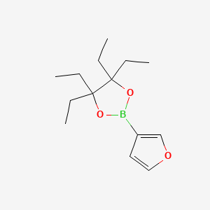 4,4,5,5-Tetraethyl-2-(furan-3-yl)-1,3,2-dioxaborolane - 