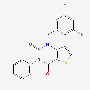 1-(3,5-difluorobenzyl)-3-(2-methylphenyl)thieno[3,2-d]pyrimidine-2,4(1H,3H)-dione - 