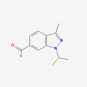 3-Methyl-1-(1-methylethyl)-1H-indazole-6-carboxaldehyde - 