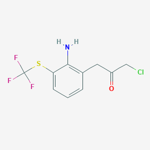 1-(2-Amino-3-(trifluoromethylthio)phenyl)-3-chloropropan-2-one - 