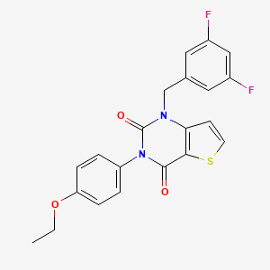 1-(3,5-difluorobenzyl)-3-(4-ethoxyphenyl)thieno[3,2-d]pyrimidine-2,4(1H,3H)-dione - 