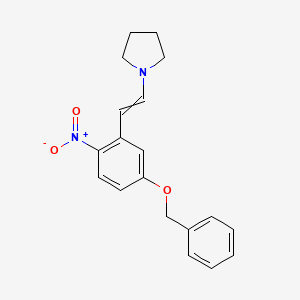 1-[2-(2-Nitro-5-phenylmethoxyphenyl)ethenyl]pyrrolidine - 